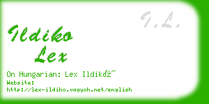 ildiko lex business card